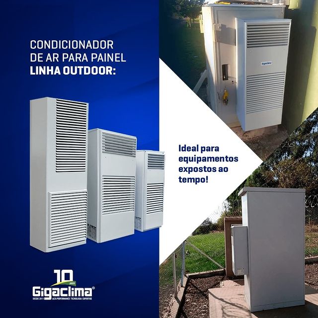 Condicionador de ar OUTDOOR para painel elétrico