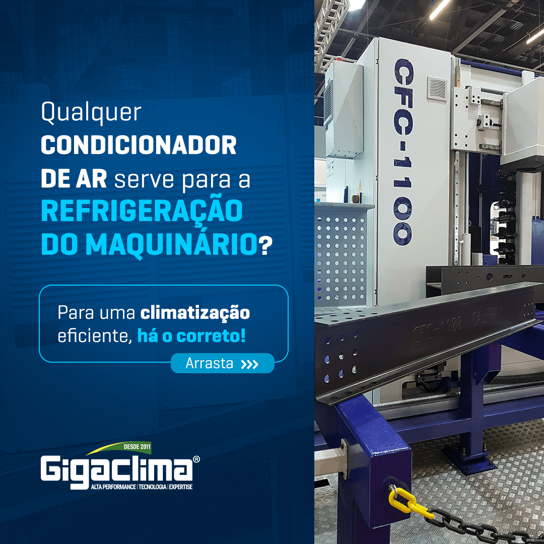 Qualquer condicionador de ar serve para a refrigeração do maquinário?