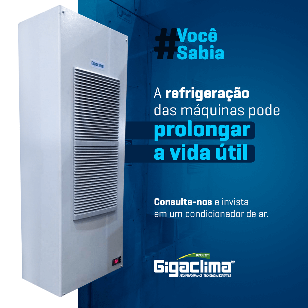 A refrigeração das máquinas pode prolongar a vida útil.
