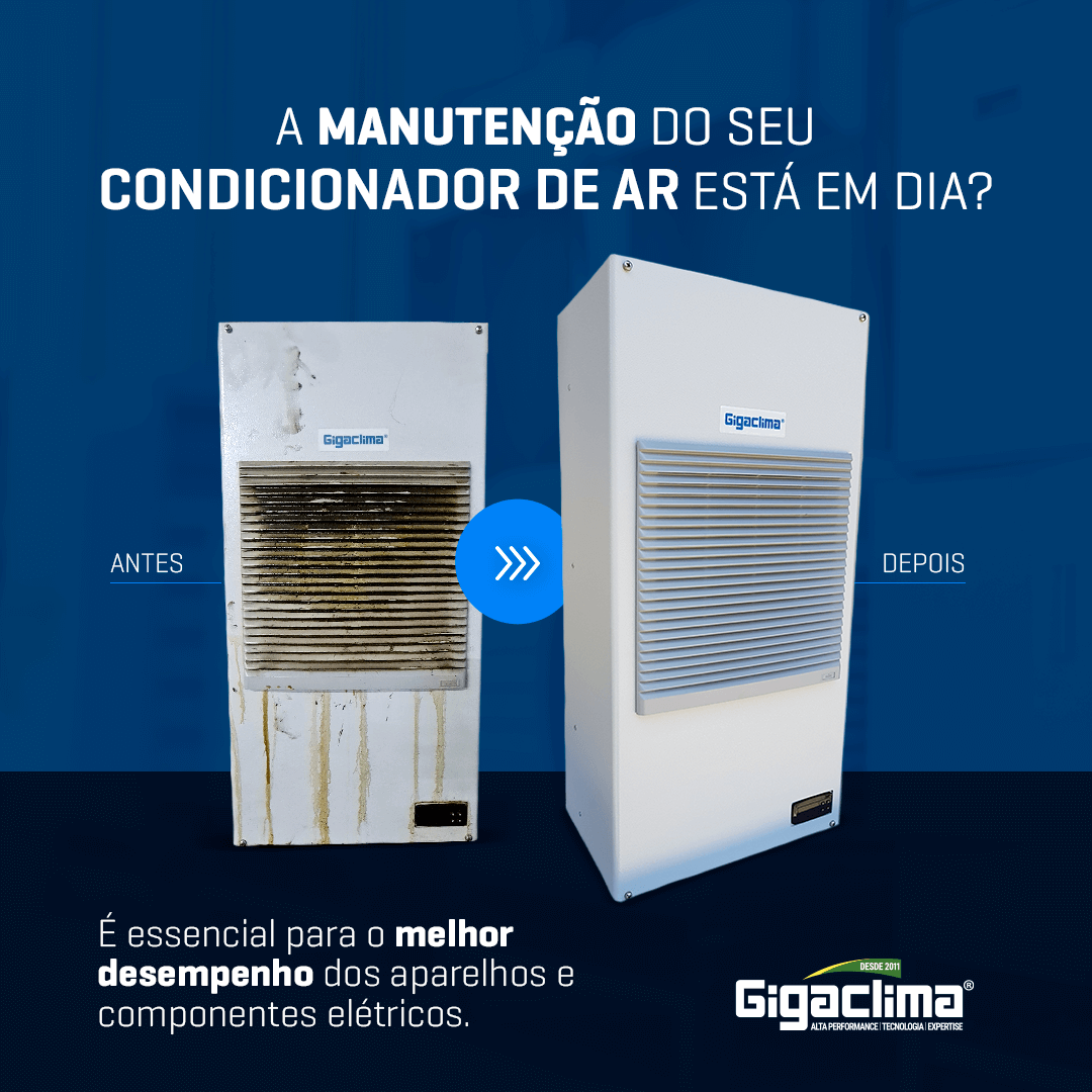 A Gigaclima realiza manutenção preventiva e corretiva em seus equipamentos