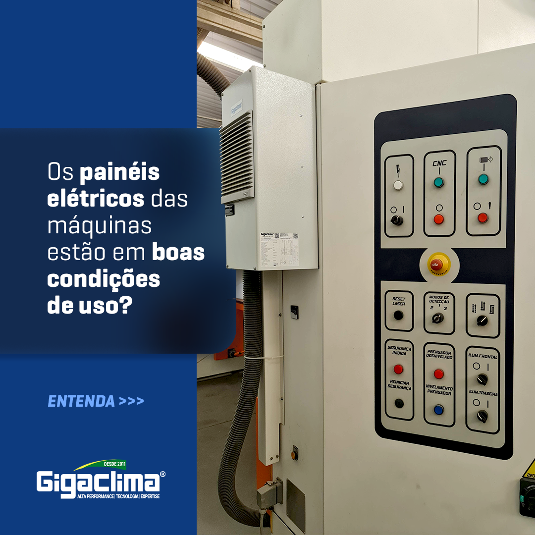 Os painéis elétricos das máquinas estão em boas condições de uso?